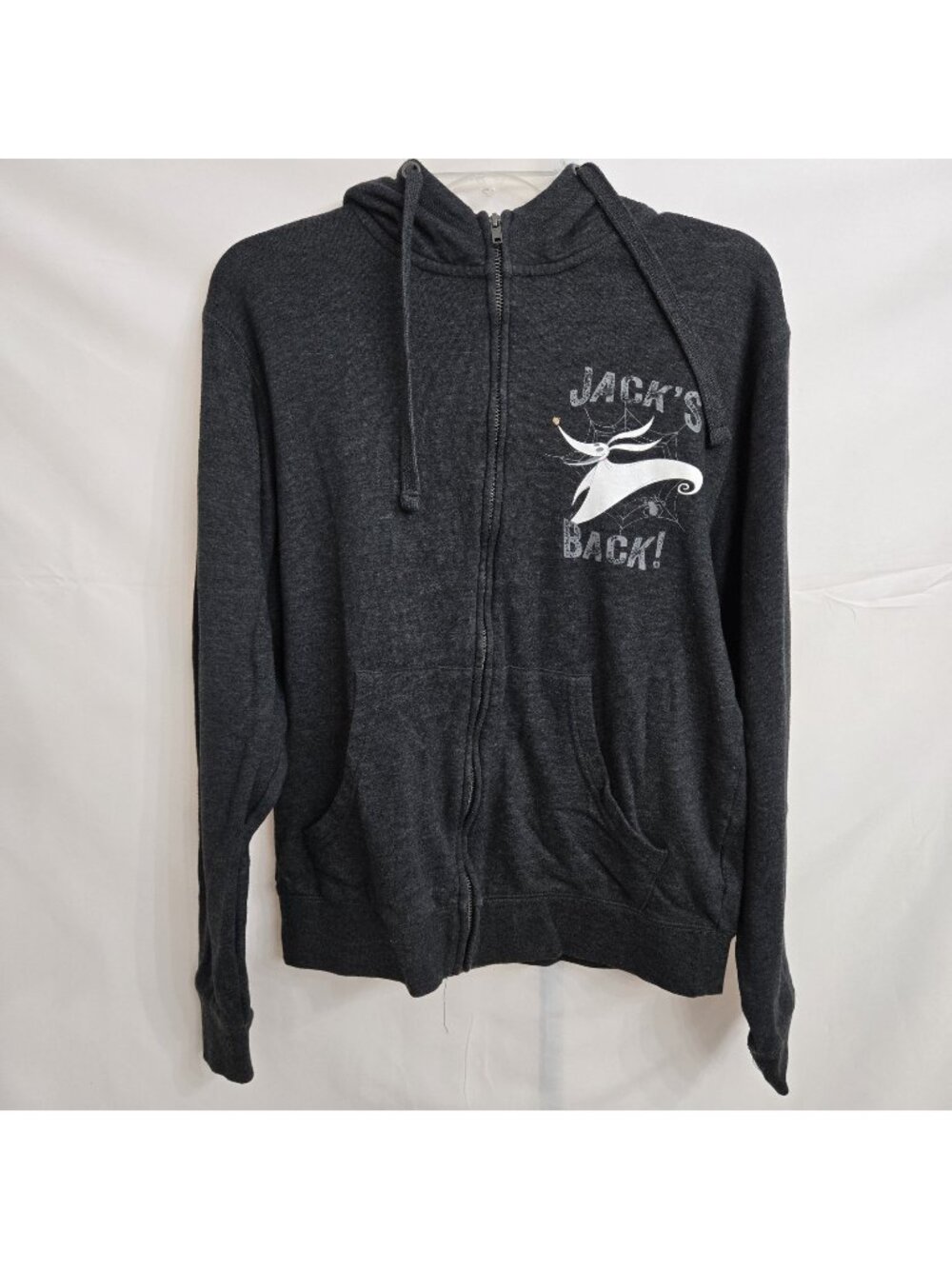 Jack Skellington Jacks Back Full Zip Hoodie by Disney Small Unisex Nightmare